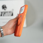 iPhone 17 Series Dotted Rotating Metal Stand Case