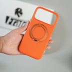 iPhone 17 Series Dotted Rotating Metal Stand Case