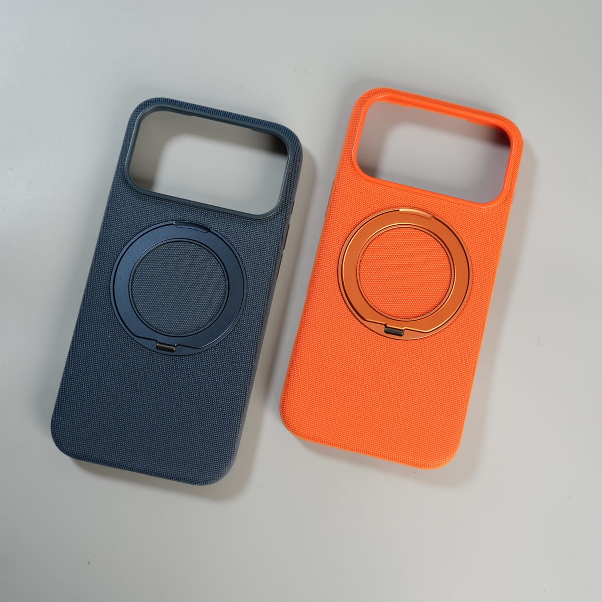 iPhone 17 Series Dotted Rotating Metal Stand Case
