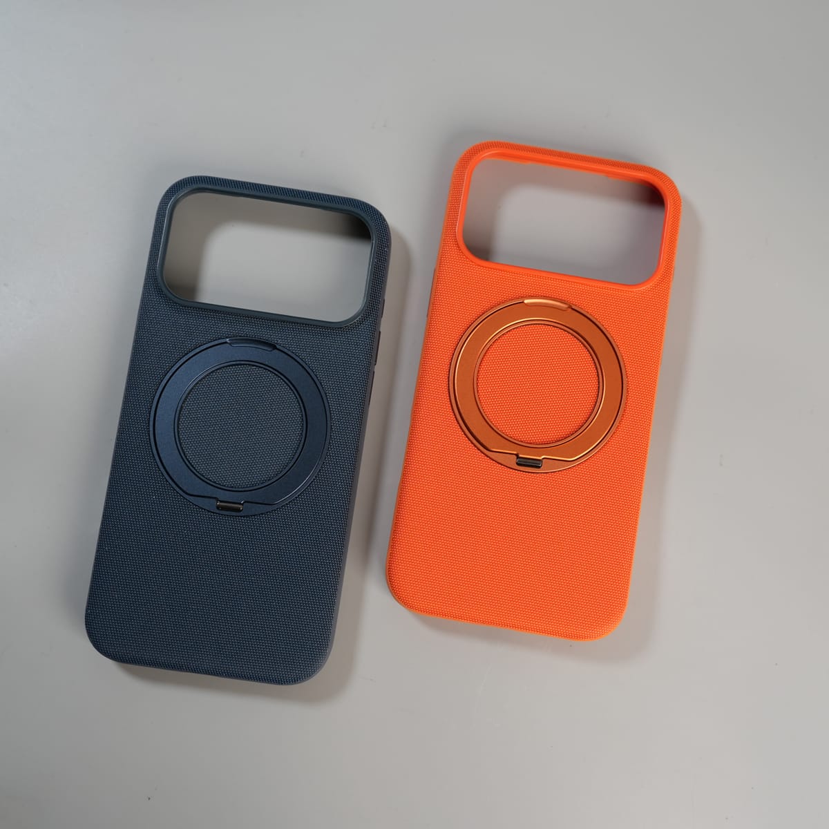 iPhone 17 Series Dotted Rotating Metal Stand Case