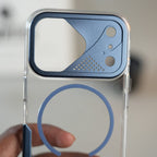 iPhone 17 Series Frosted MagSafe Case with Metallic Camera Frame