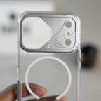 iPhone 17 Series Frosted MagSafe Case with Metallic Camera Frame