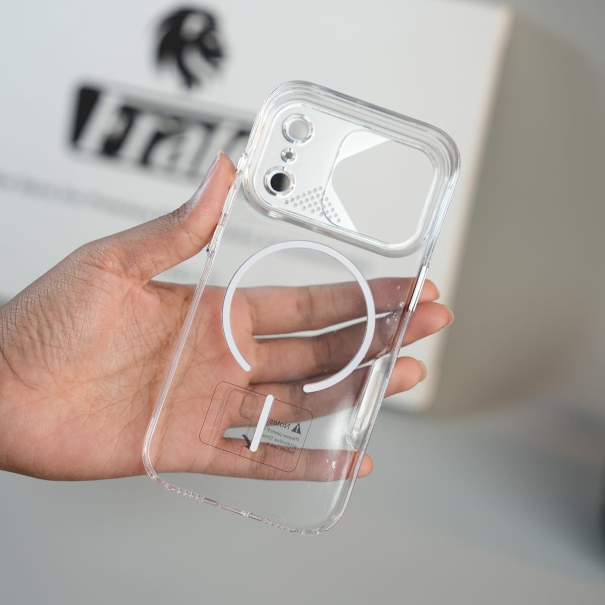 iPhone 17 Series Frosted MagSafe Case with Metallic Camera Frame