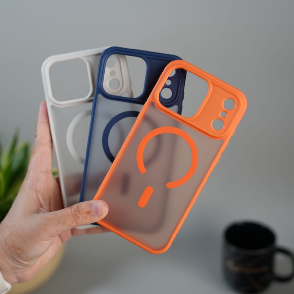 iPhone 17 Series Frosted Matte MagSafe Case | Anti-Fingerprint Translucent Back Cover