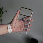 iPhone 17 Series Glitter Case | Transparent Cover with Sparkle Finish & Metallic Camera Bumper