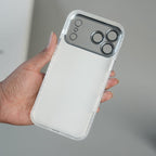 iPhone 17 Series Luxury 3D Oil Painting Floral Design Glitter Lens Protection Stand Cover