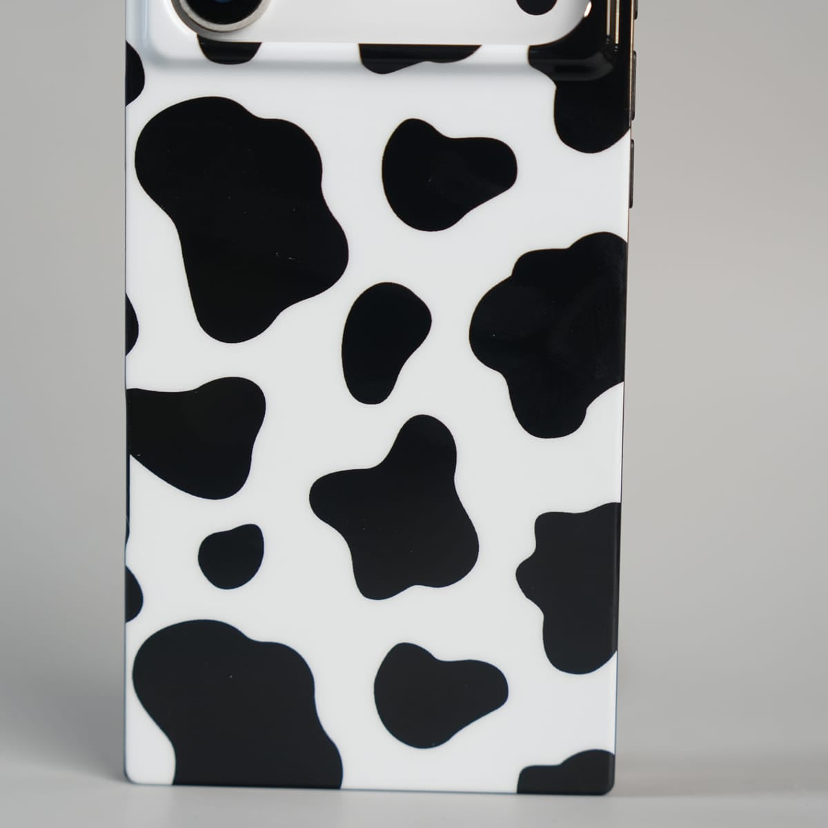iPhone 17 Series Luxury Cow Print Case with Smooth Finish
