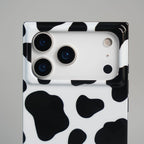 iPhone 17 Series Luxury Cow Print Case with Smooth Finish