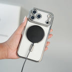 iPhone 17 Series Luxury Crystal MagSafe Case with Rhinestone Camera Frame