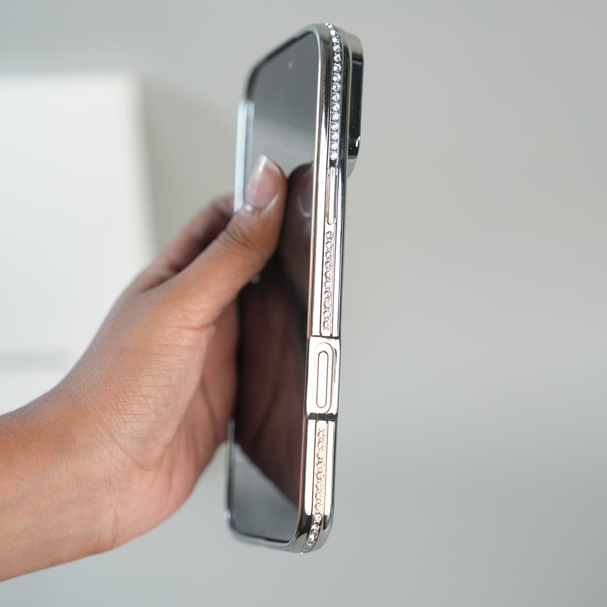 iPhone 17 Series Luxury Crystal MagSafe Case with Rhinestone Camera Frame