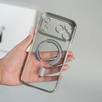 iPhone 17 Series Luxury Crystal MagSafe Case with Rhinestone Camera Frame