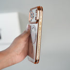 iPhone 17 Series Luxury Crystal MagSafe Case with Rhinestone Camera Frame