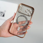 iPhone 17 Series Luxury Crystal MagSafe Case with Rhinestone Camera Frame