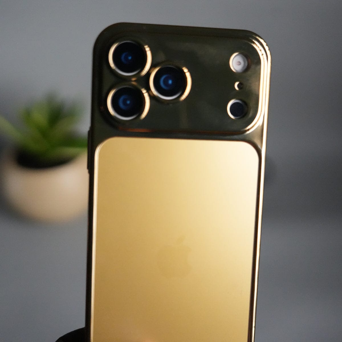 iPhone 17 Series Luxury Gold Mirror Case | Electroplated Back with Camera Protection Cover