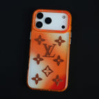 iPhone 17 Series Luxury Monogram Glitter Transparent Protective Case