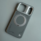 iPhone 17 Series Matrix Leather Pattern Case | Premium Luxury Back Cover with Ring Stand