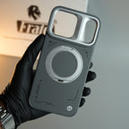 iPhone 17 Series Matrix Leather Pattern Case | Premium Luxury Back Cover with Ring Stand