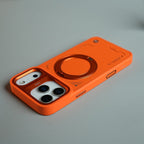 iPhone 17 Series Matrix Leather Pattern Case | Premium Luxury Back Cover with Ring Stand