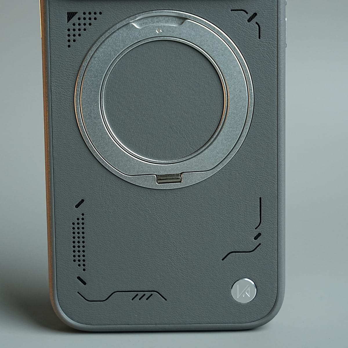 iPhone 17 Series Matrix Leather Pattern Case | Premium Luxury Back Cover with Ring Stand