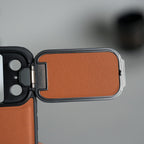 iPhone 17 Series Metal Camera Cap Stand Case Cover