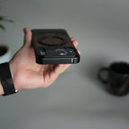 iPhone 17 Series Metallic Wood Leather AeroFLex Aluminium Case With Rotating Stand