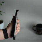 iPhone 17 Series Metallic Wood Leather AeroFLex Aluminium Case With Rotating Stand