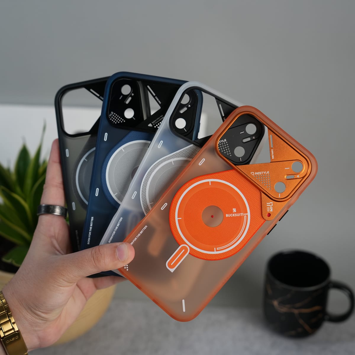iPhone 17 Series Modern Cyber Protective Cover