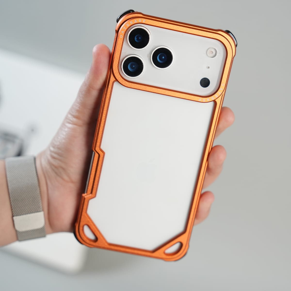 iPhone 17 Series Premium Aluminum Alloy Metal Frame Case