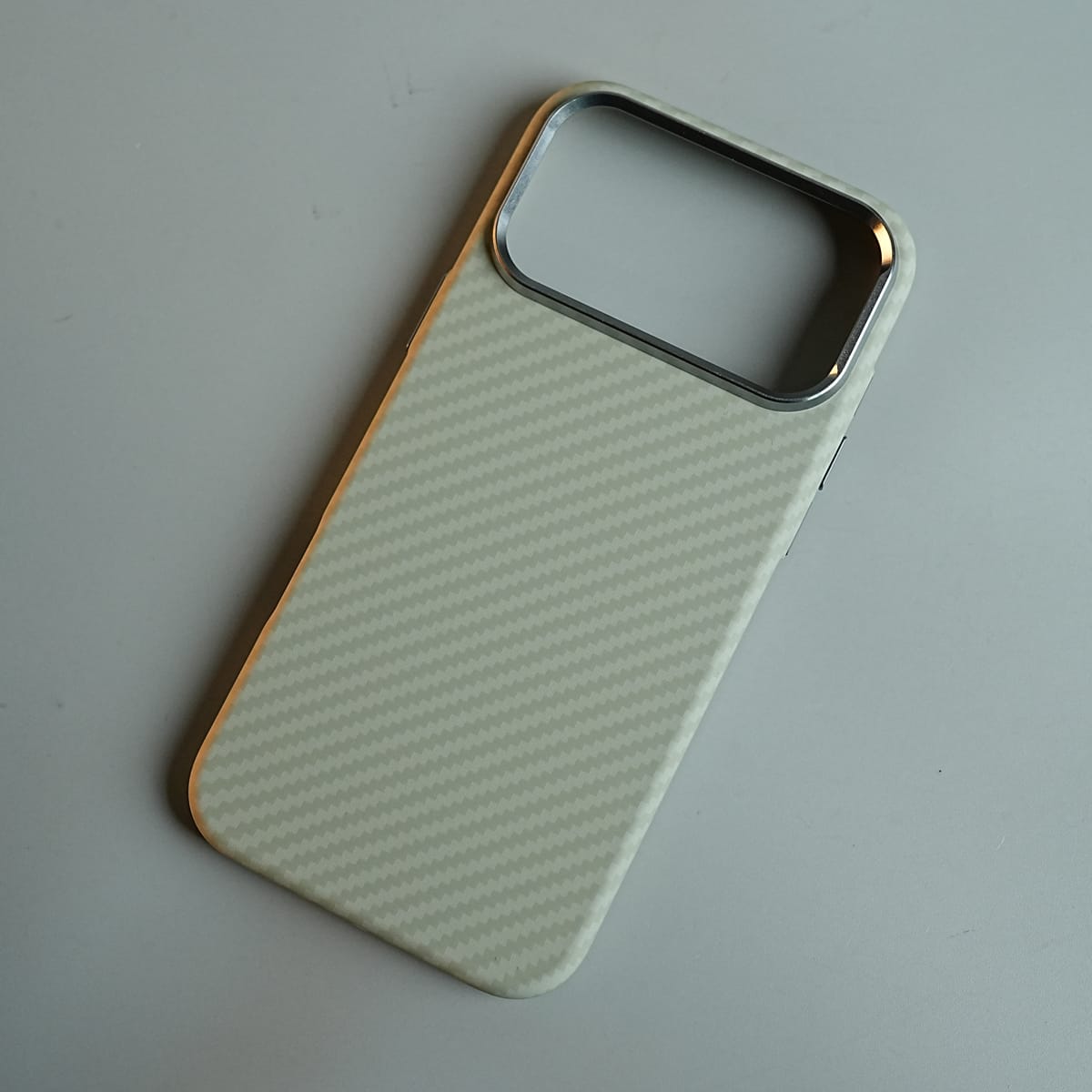 iPhone 17 Series Premium Carbon Fiber Texture MagSafe Case with Metal Camera Frame