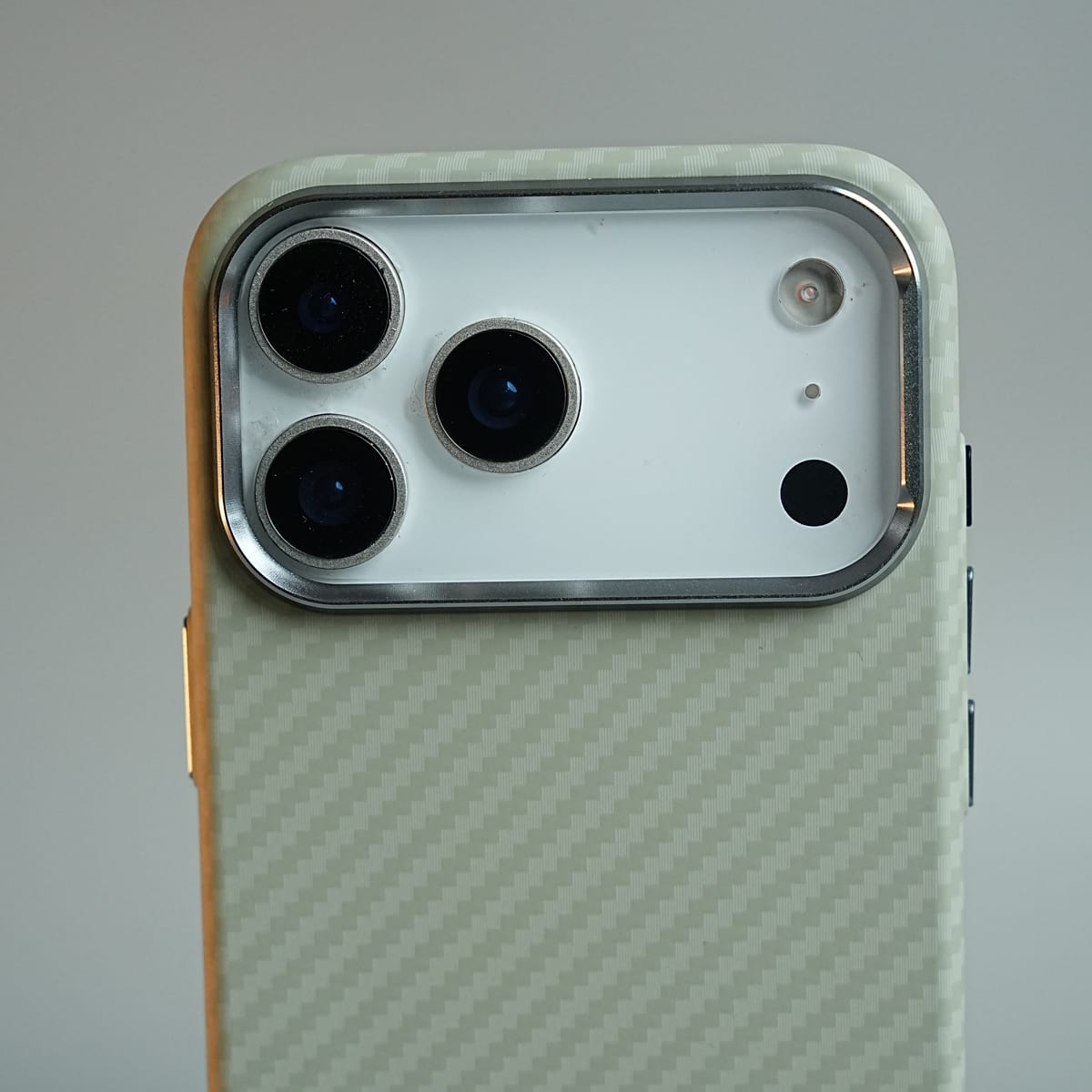 iPhone 17 Series Premium Carbon Fiber Texture MagSafe Case with Metal Camera Frame