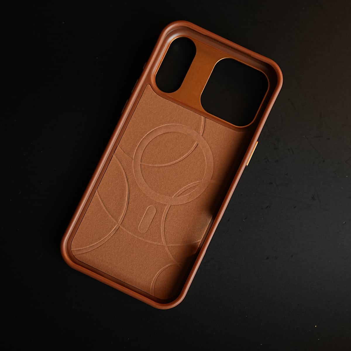 iPhone 17 Series Premium Dot Design PU Leather MagSafe Case with Metal Camera Frame