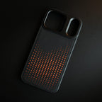 iPhone 17 Series Premium Dot Design PU Leather MagSafe Case with Metal Camera Frame