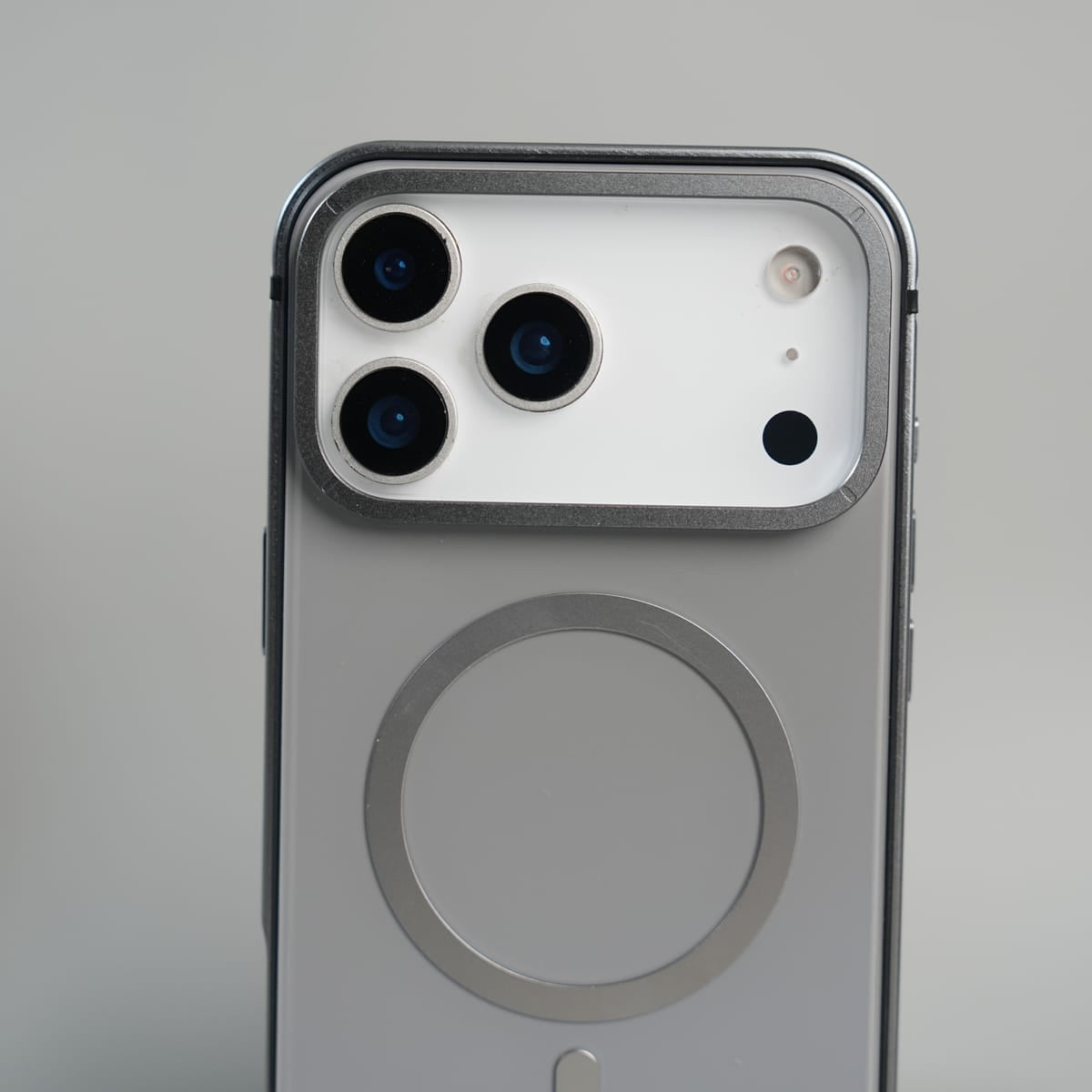 iPhone 17 Series Premium Glass Back MagSafe Case with Aluminium Side Bumper