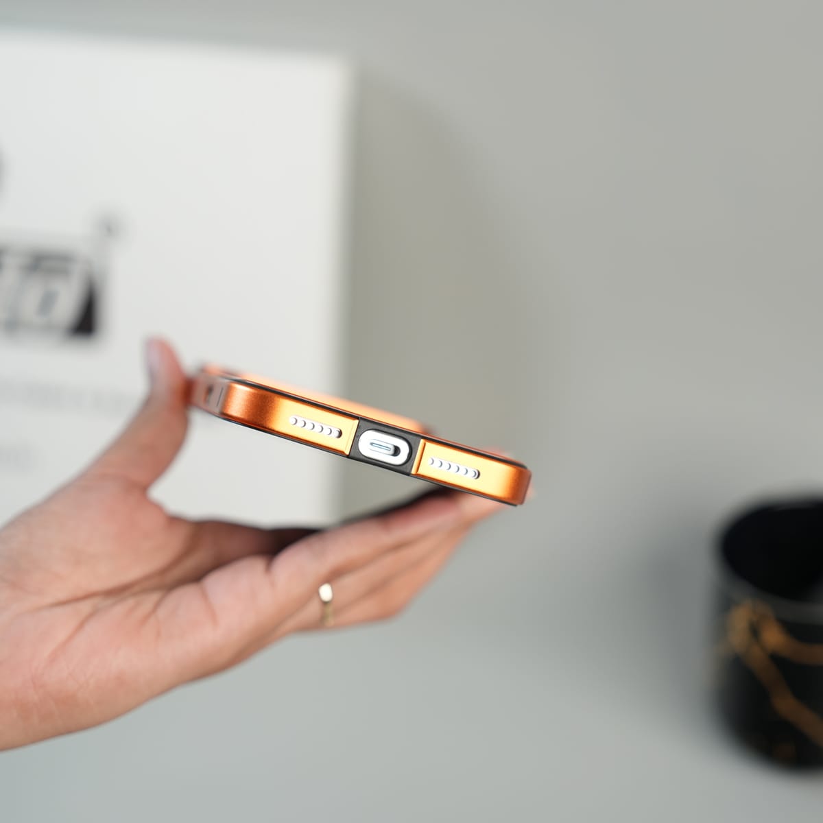 iPhone 17 Series Premium Glass Back MagSafe Case with Aluminium Side Bumper