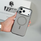 iPhone 17 Series Premium Glass Back MagSafe Case with Aluminium Side Bumper