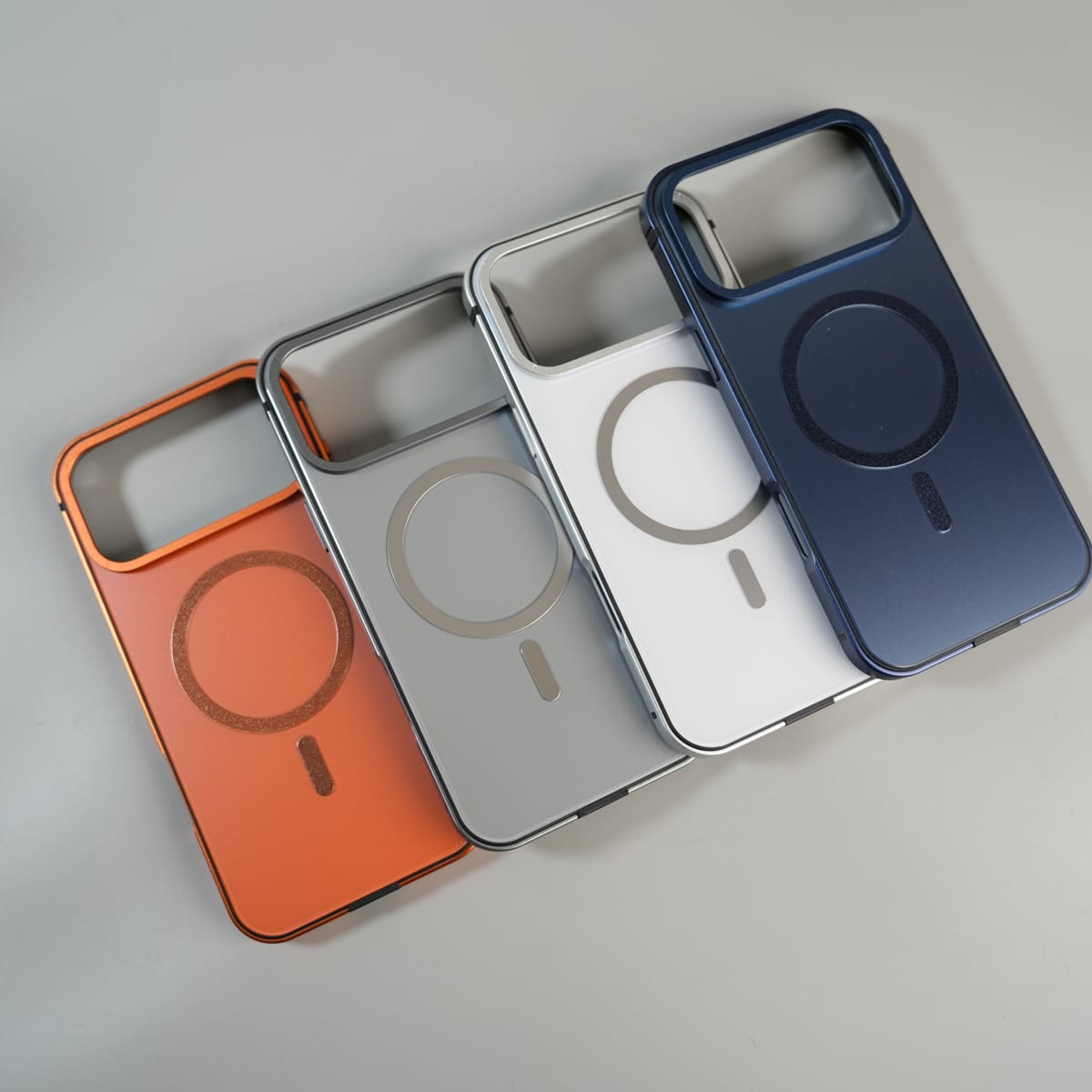 iPhone 17 Series Premium Glass Back MagSafe Case with Aluminium Side Bumper