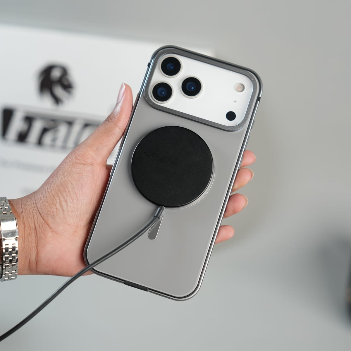 iPhone 17 Series Premium Glass Back MagSafe Case with Aluminium Side Bumper