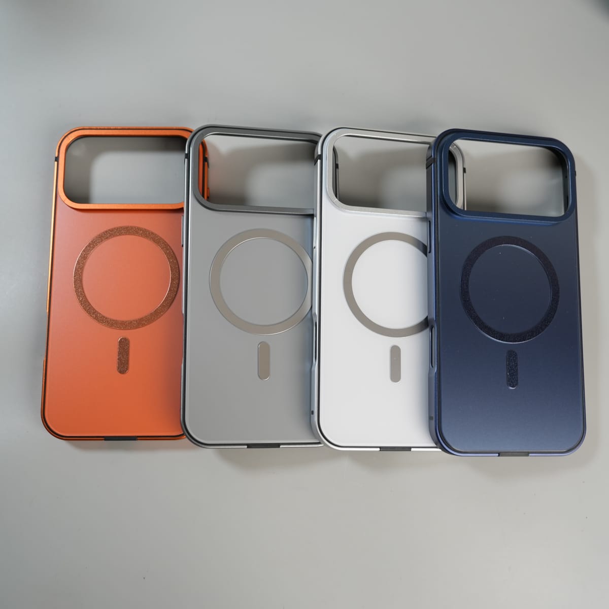 iPhone 17 Series Premium Glass Back MagSafe Case with Aluminium Side Bumper