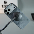 iPhone 17 Series Premium Pixel Gradient MagSafe Case with Metal Camera Frame