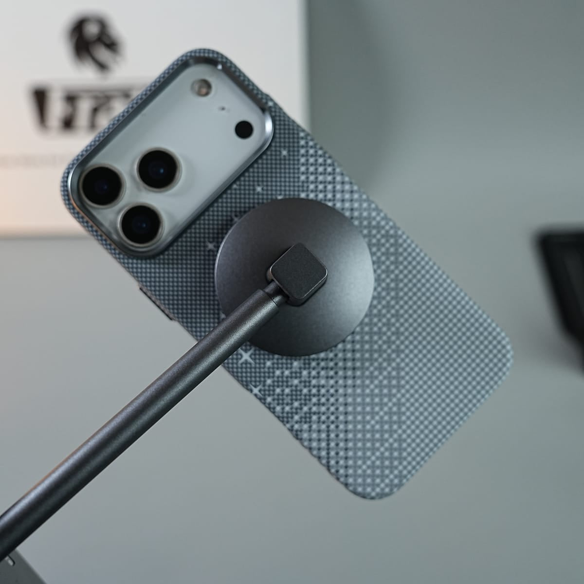 iPhone 17 Series Premium Pixel Gradient MagSafe Case with Metal Camera Frame