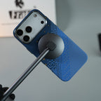 iPhone 17 Series Premium Pixel Gradient MagSafe Case with Metal Camera Frame