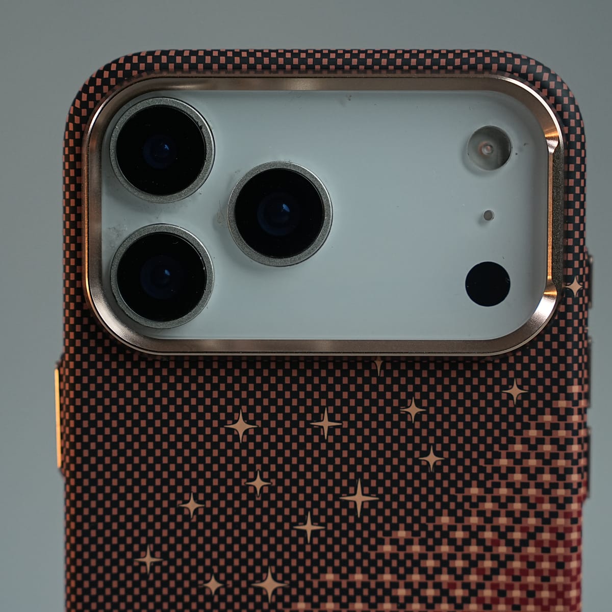 iPhone 17 Series Premium Pixel Gradient MagSafe Case with Metal Camera Frame