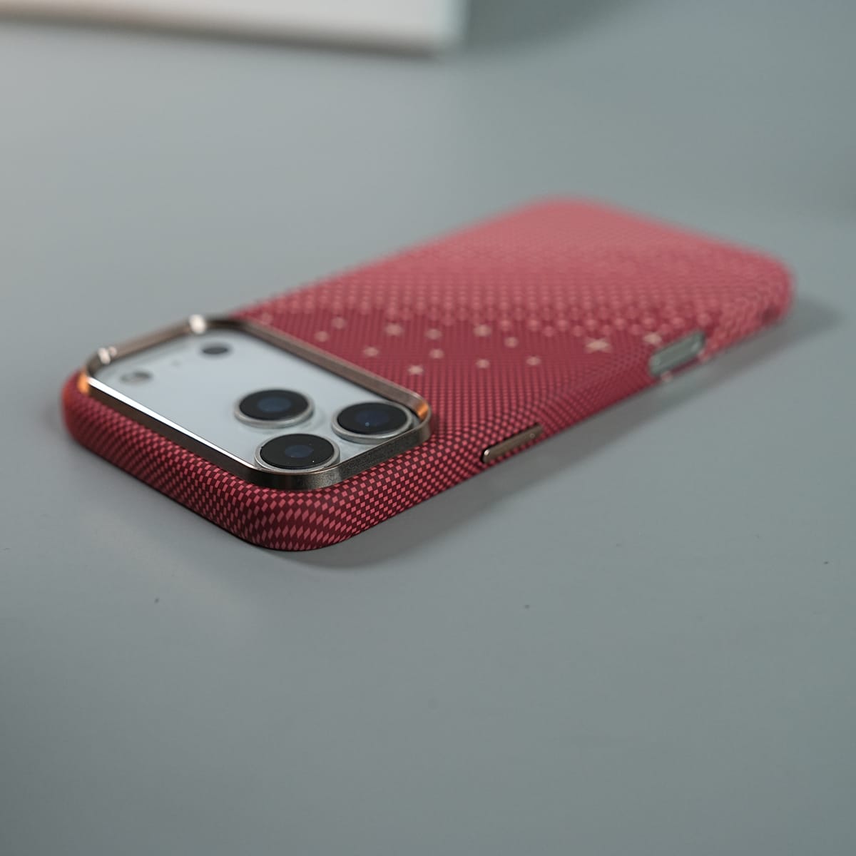 iPhone 17 Series Premium Pixel Gradient MagSafe Case with Metal Camera Frame