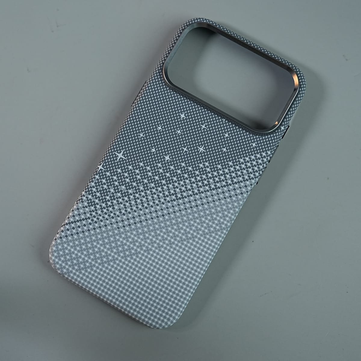 iPhone 17 Series Premium Pixel Gradient MagSafe Case with Metal Camera Frame