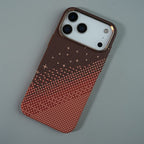 iPhone 17 Series Premium Pixel Gradient MagSafe Case with Metal Camera Frame