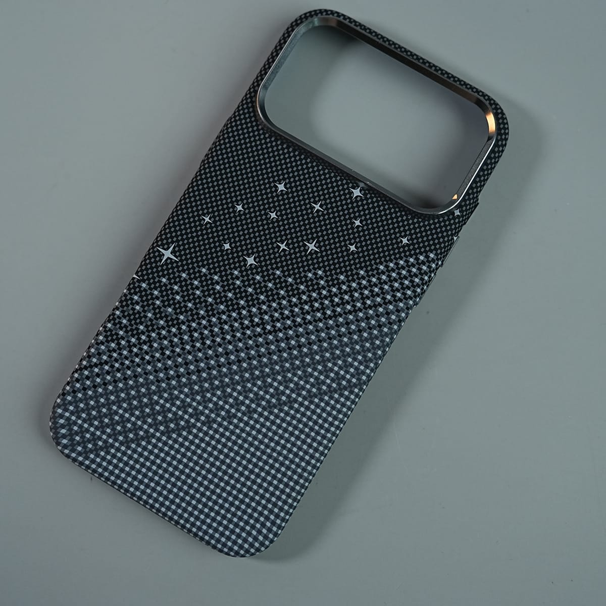 iPhone 17 Series Premium Pixel Gradient MagSafe Case with Metal Camera Frame