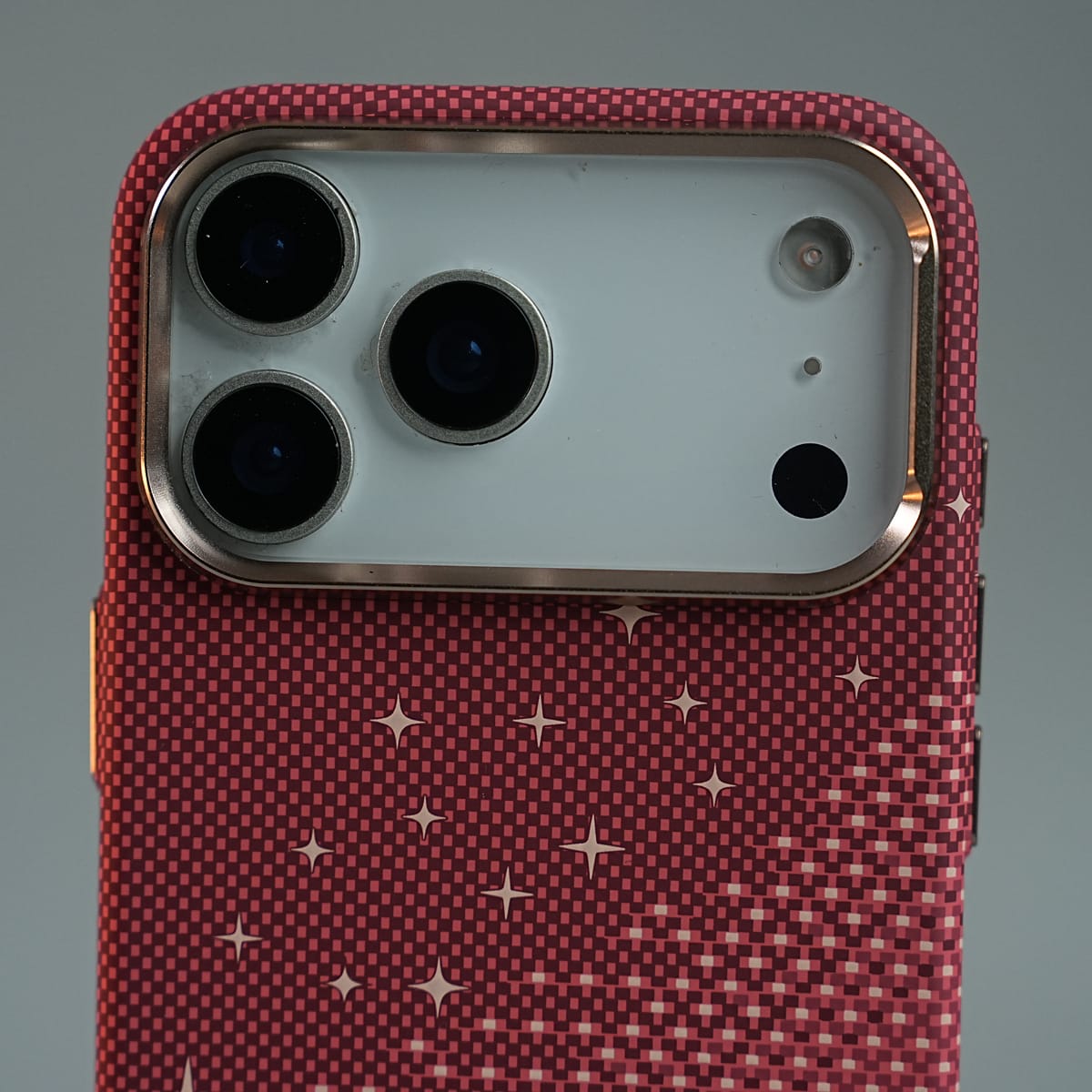 iPhone 17 Series Premium Pixel Gradient MagSafe Case with Metal Camera Frame