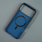 iPhone 17 Series Premium Pixel Gradient MagSafe Case with Metal Camera Frame