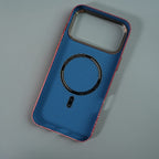 iPhone 17 Series Premium Pixel Gradient MagSafe Case with Metal Camera Frame