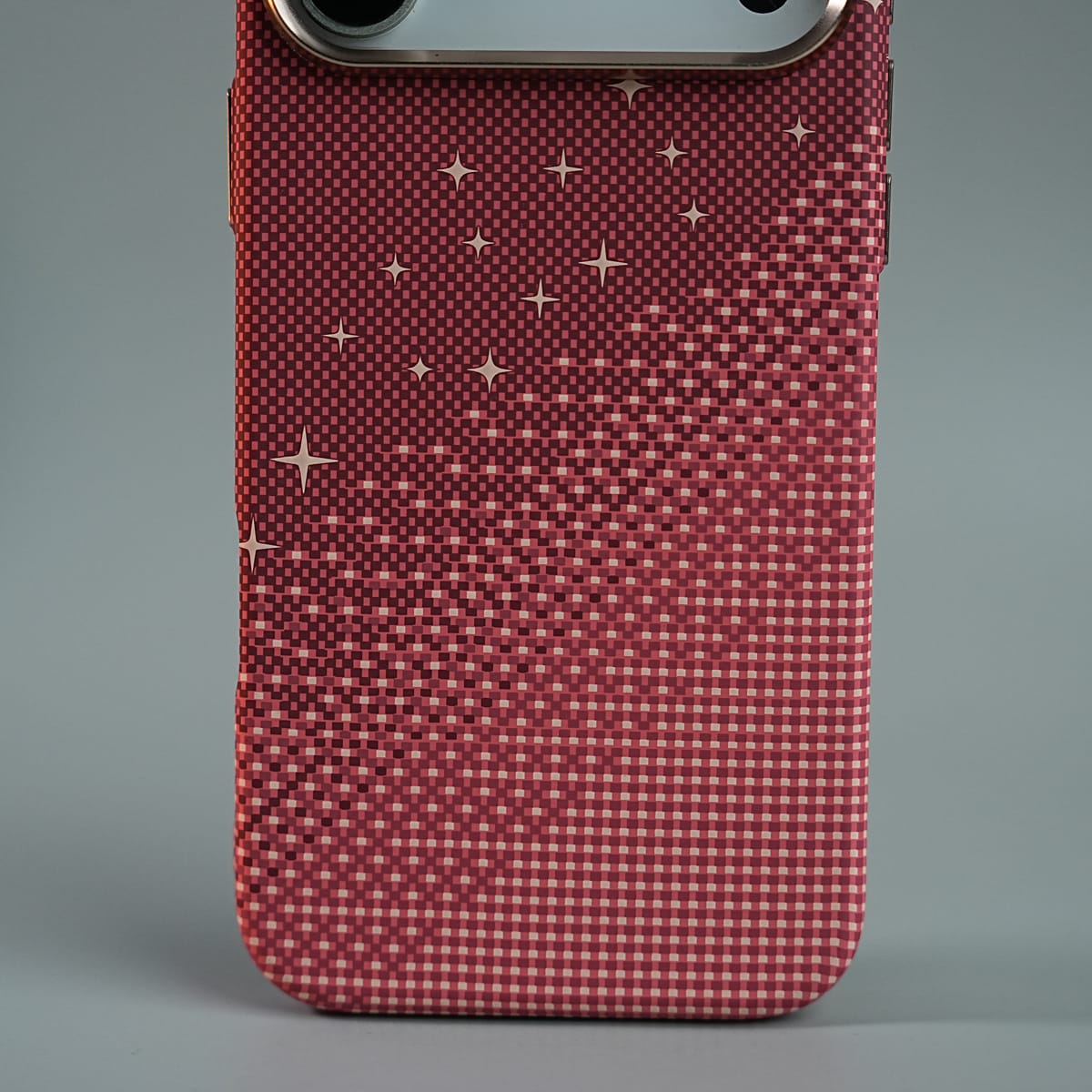 iPhone 17 Series Premium Pixel Gradient MagSafe Case with Metal Camera Frame